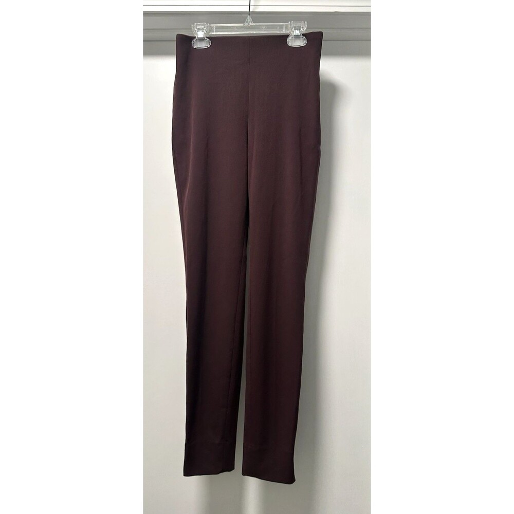 H&M Women’s preppy Dress pants leggings purple Eggplant Size 2 Side Zip skinny
